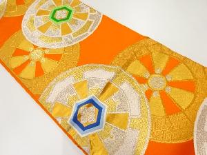 リサイクル 源氏車模様織出し袋帯